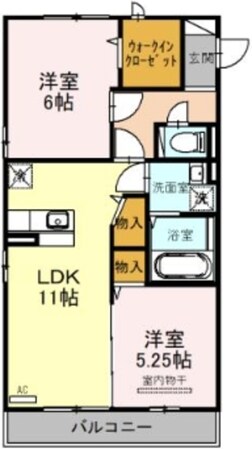 ウィスタリア Gの物件間取画像